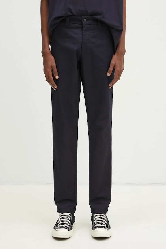 Hlače Carhartt WIP Sid Pant s elastinom mornarsko plava I003367.
