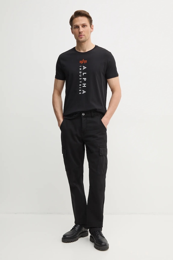 Alpha Industries pantaloni in cotone Agent Pant 158205.03 nero SS26
