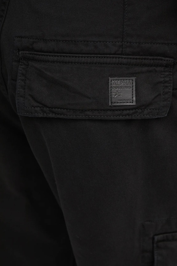 Alpha Industries pantaloni in cotone Agent Pant nero 158205.03