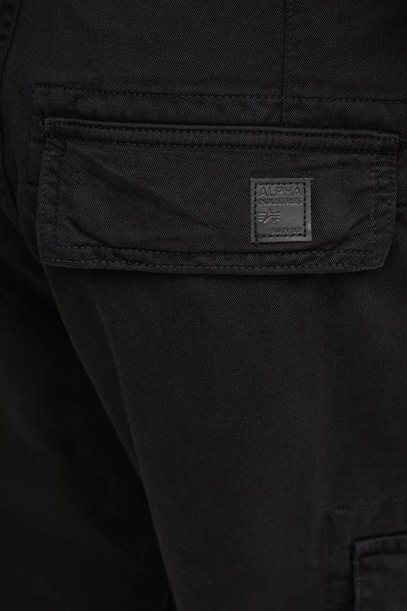 Alpha Industries pantaloni in cotone Agent Pant nero 158205.03