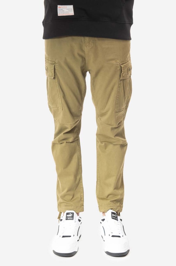 Alpha Industries pantaloni Squad Pants tessuto verde 188202.11