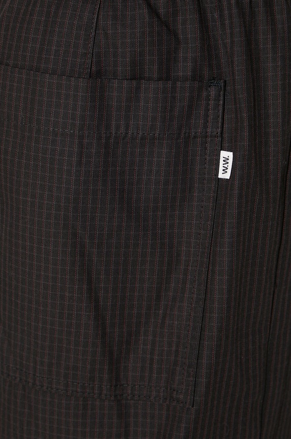 Wood Wood spodnie bawełniane Stanley Crispy Check Trousers 12235008.5274 czarny