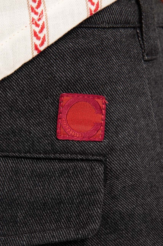 CLOT cotton trousers Clot Roll Up Chino CLPTS50005-BLACK CLPTS50005.BLACK black