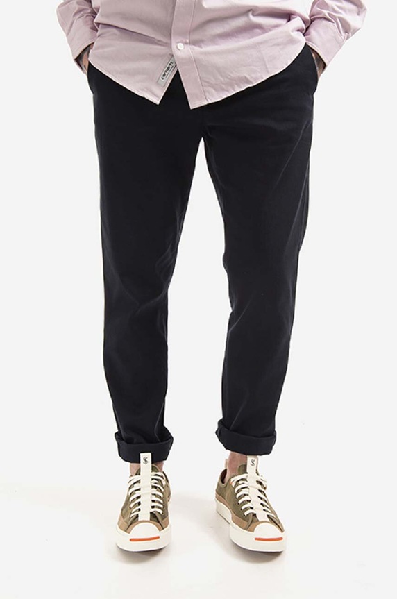 Norse Projects trousers fabric navy N25.0367.7004