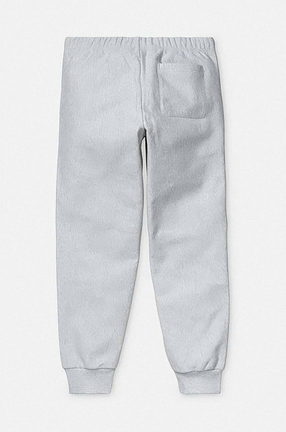 Спортен панталон Carhartt WIP American Script сив I027042.ASH.HEATHE