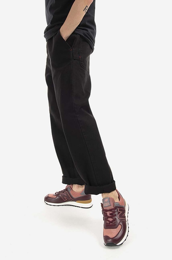 Carhartt WIP cotton trousers I029791.BLACK black