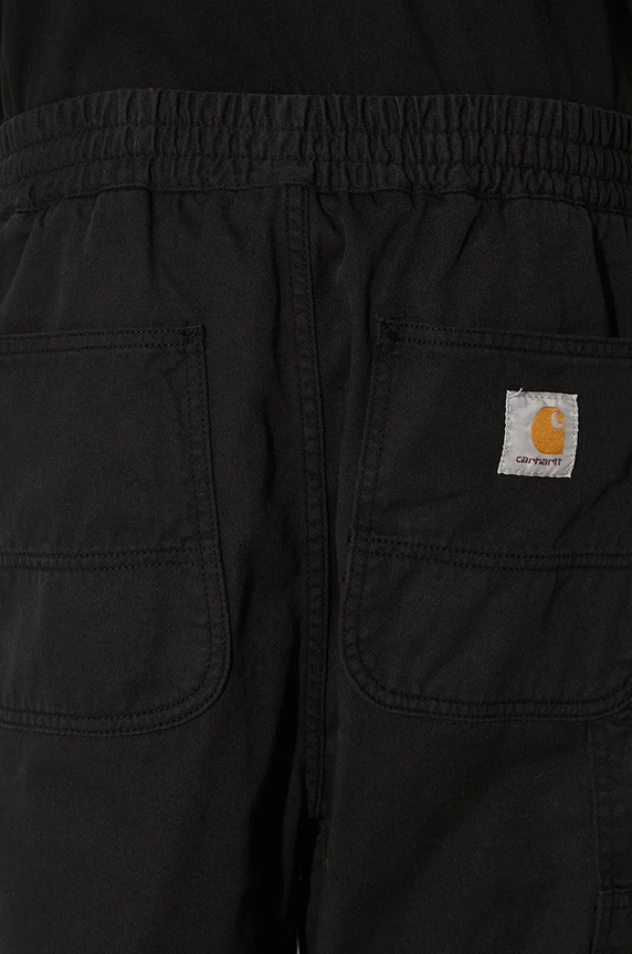 Памучен панталон Carhartt WIP Flint Pant I029919.BLACK черен