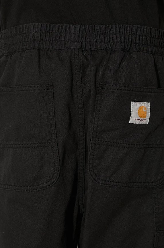 Памучен панталон Carhartt WIP Flint Pant I029919.BLACK черен