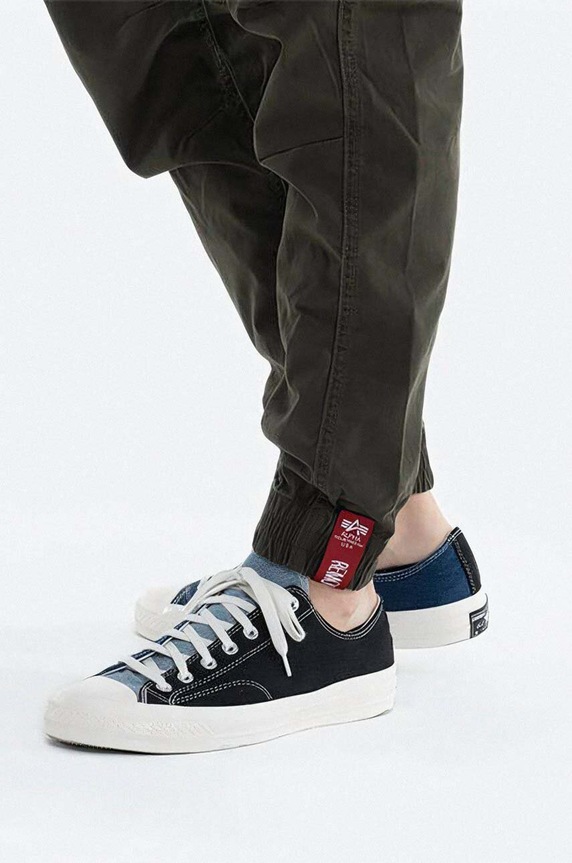 Alpha Industries pantaloni Spodnie Alpha Industries Alman Pant 188201 413 188201.413 verde