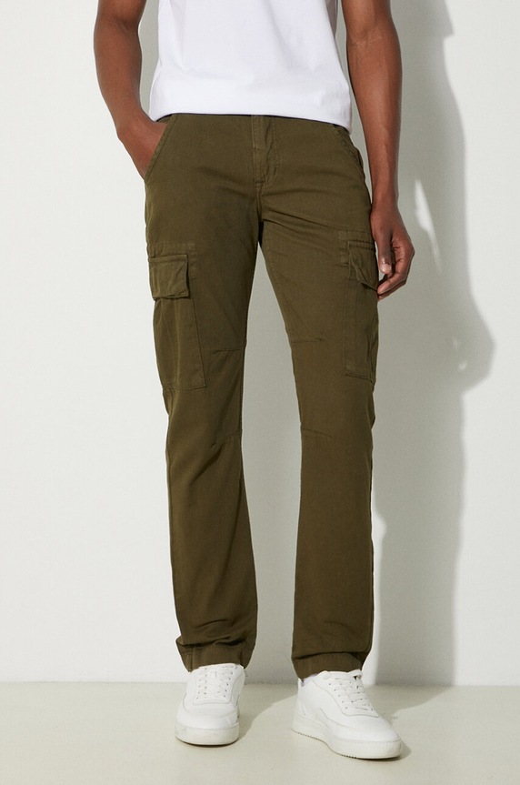Alpha Industries cotton trousers Agent Pant cotton green 158205.142