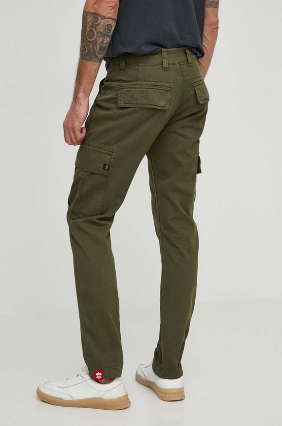 Oblačila Bombažne hlače Alpha Industries Agent 158205.142 zelena