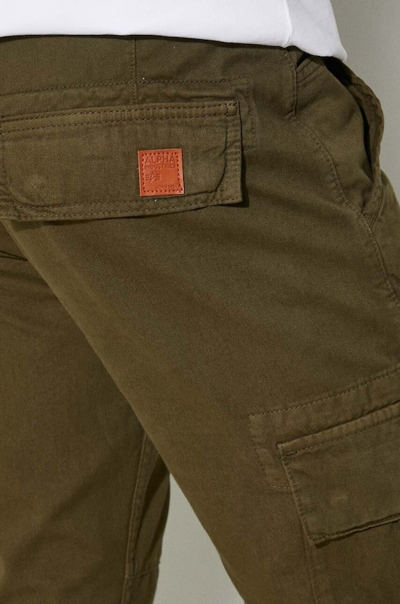 Alpha Industries cotton trousers Agent Pant 158205.142 green