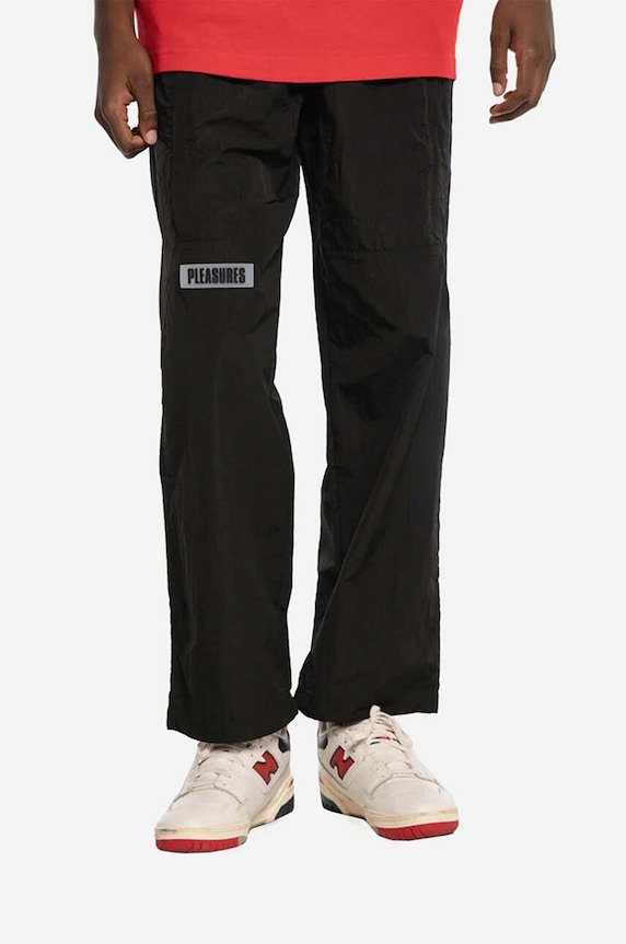 PLEASURES trousers Tidy Hiking Pant fabric black P22W041