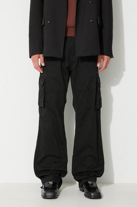 Alpha Industries pantaloni Jet Pant cotone nero 101212.03
