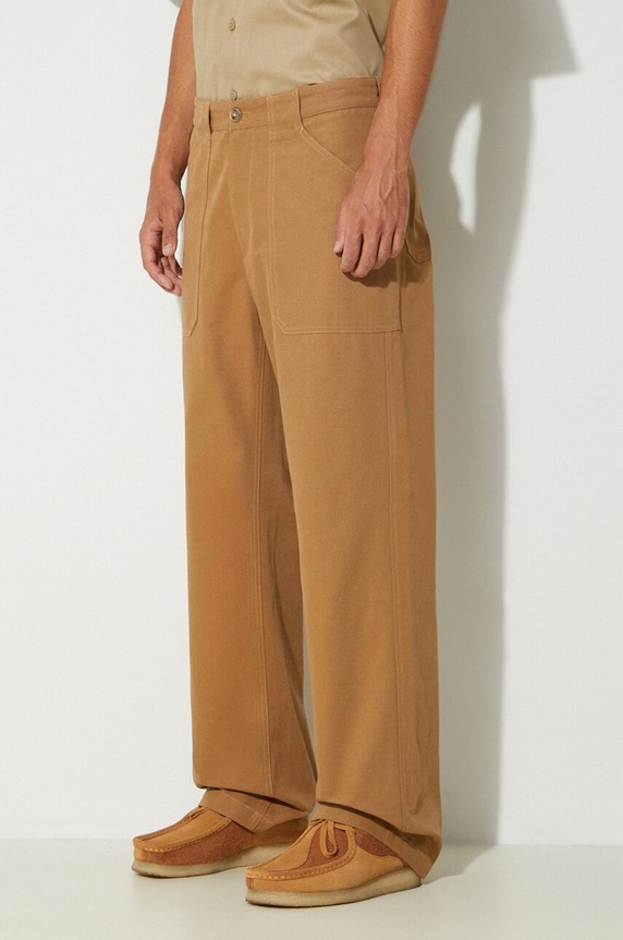 A.P.C. spodnie bawełniane brązowy COGBJ.H08422