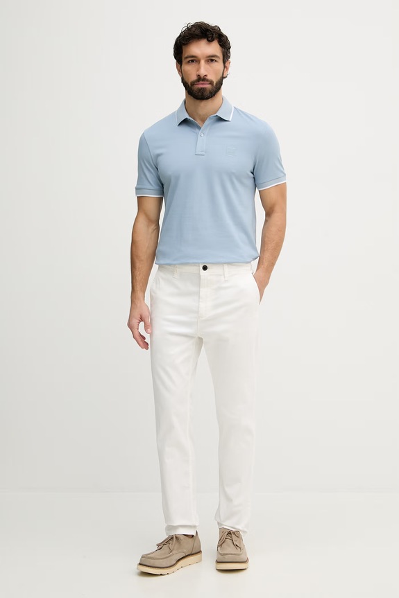 BOSS Orange pantaloni 50510917 alb AA00