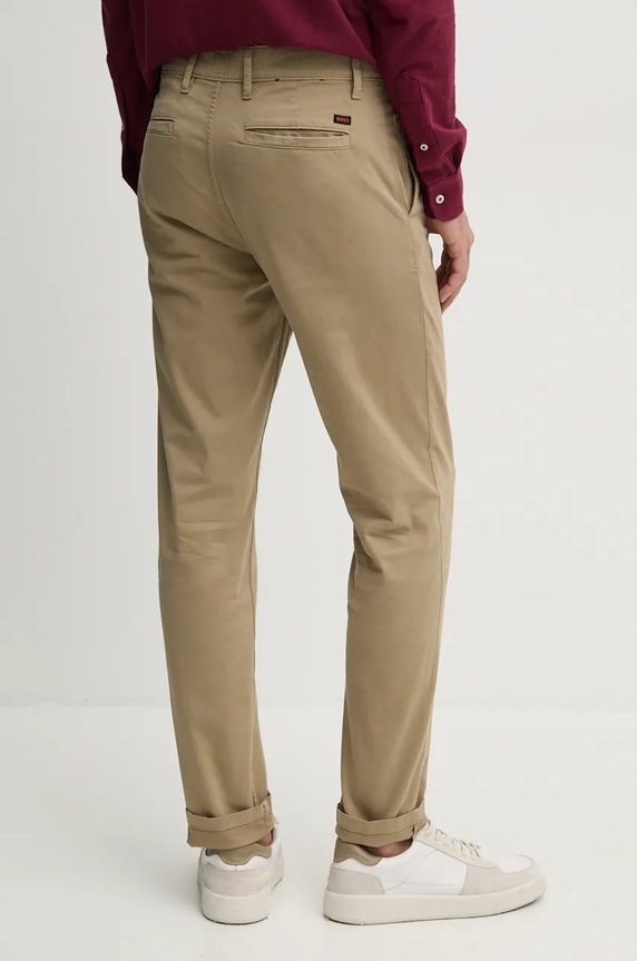 Oblečenie Nohavice Boss Orange Chino_tapered 50510917 béžová