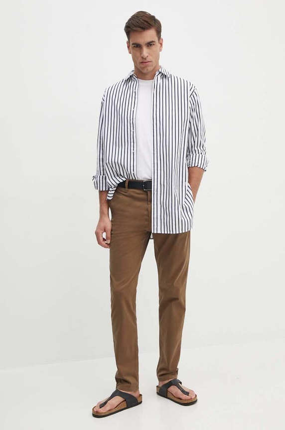 Boss Orange pantaloni Chino_tapered 50510917 marrone AA00