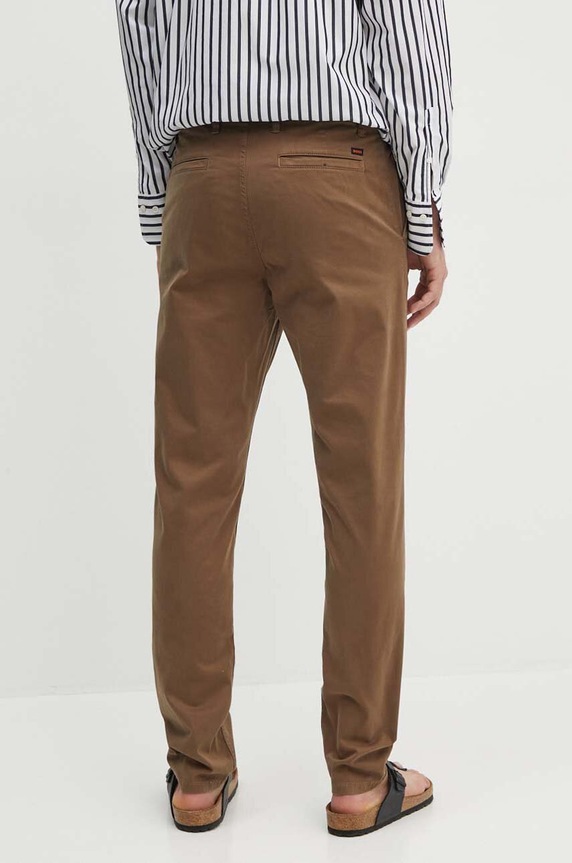 Abbigliamento Boss Orange pantaloni Chino_tapered 50510917 marrone