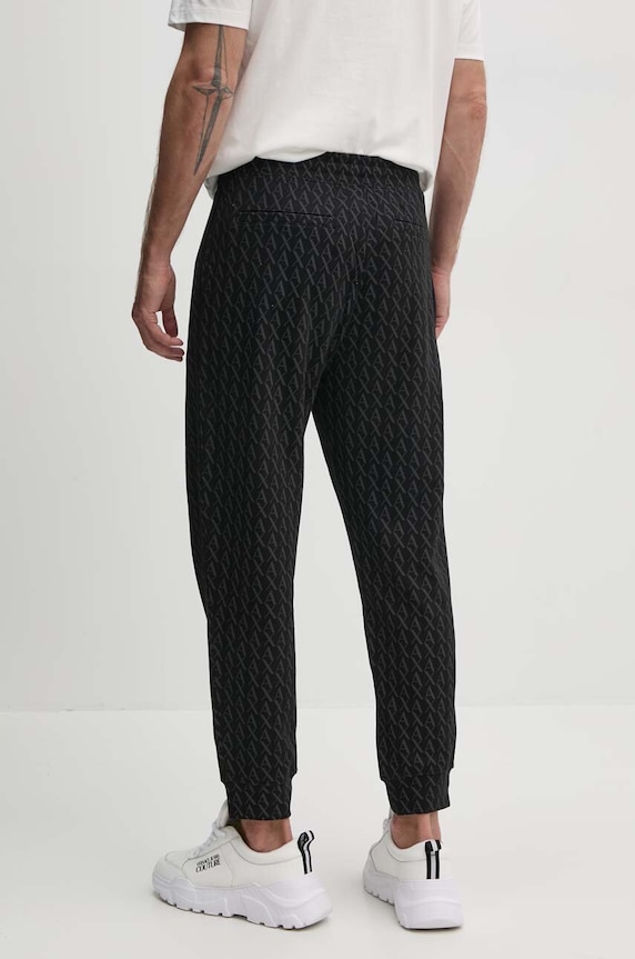 Îmbrăcăminte Armani Exchange pantaloni de trening din bumbac 8NZPCW.ZJNRZ.NOS negru