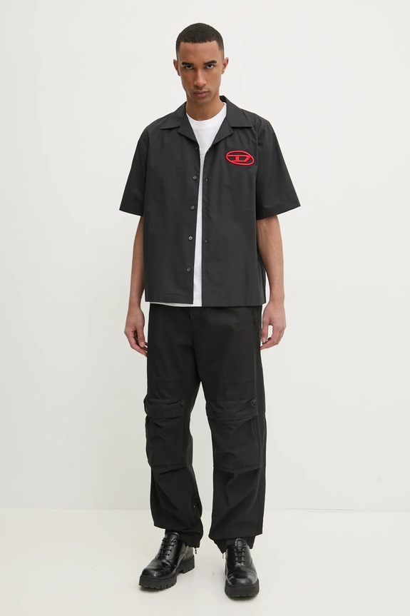 Nohavice Diesel P-BEECK TROUSERS A14761.0NJBP čierna AA00