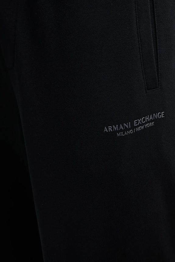 Бавовняні спортивні штани Armani Exchange темно-синій XM001299.AF20934.NOS