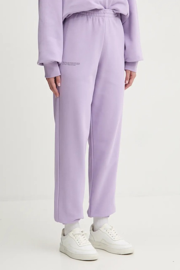Abbigliamento Pangaia pantaloni tuta di cotone 10000295 violetto