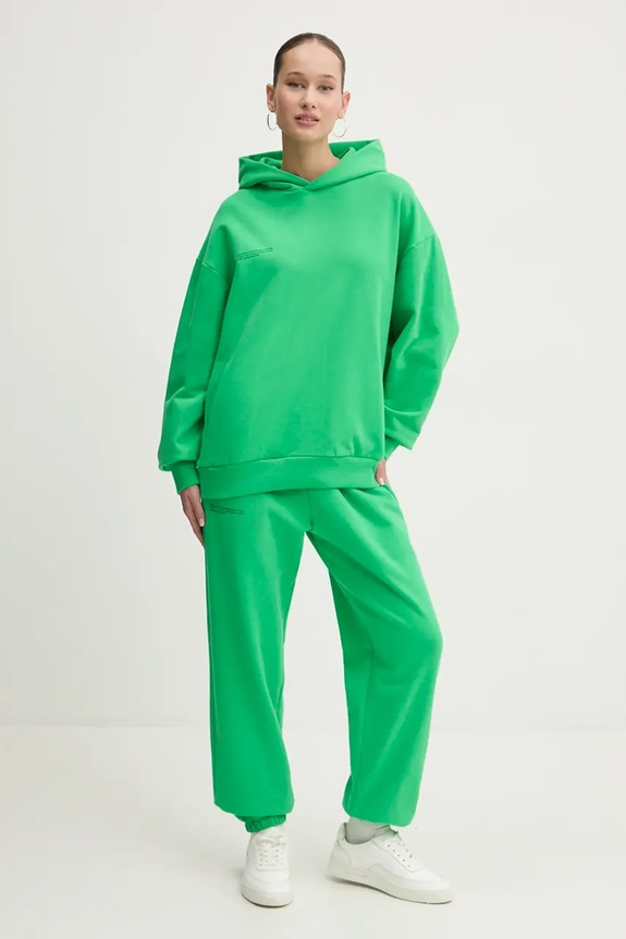 Pangaia pantaloni tuta di cotone verde 10000295