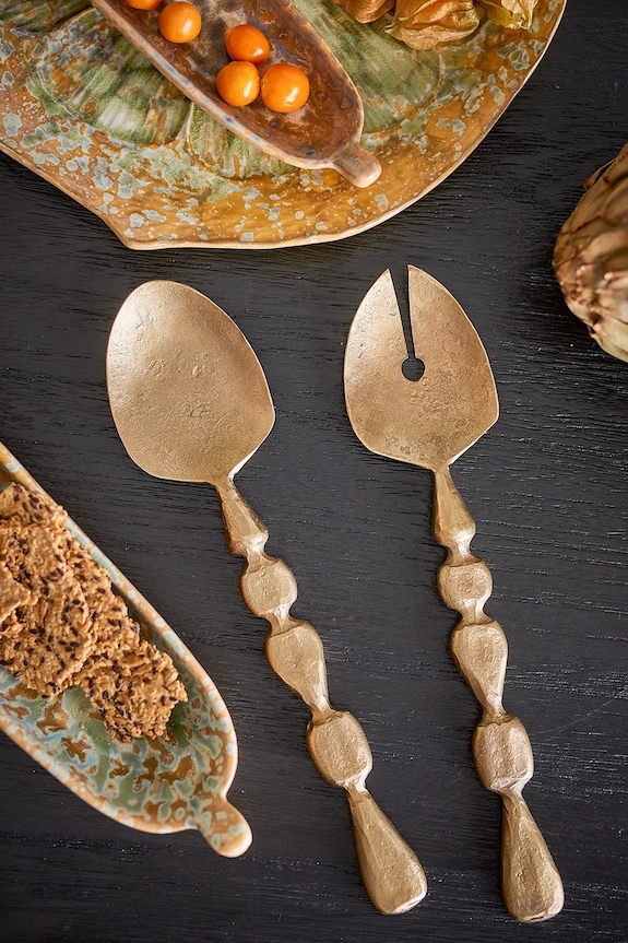 Κουτάλια σαλάτας Bloomingville Edi 26,5 x 6 cm 82068688 κίτρινο AA00