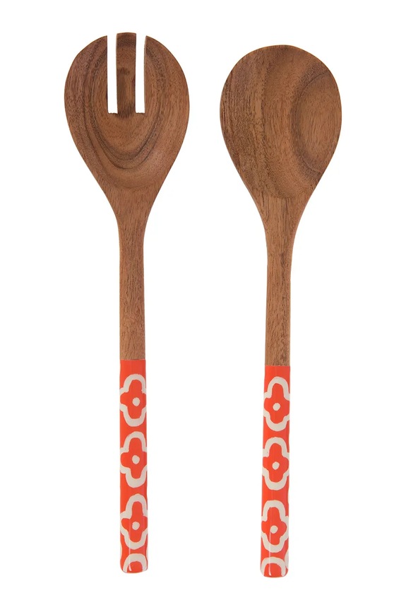 Žlice za salatu home & lifestyle 30 x 1.5 x 7 cm šarena 169846