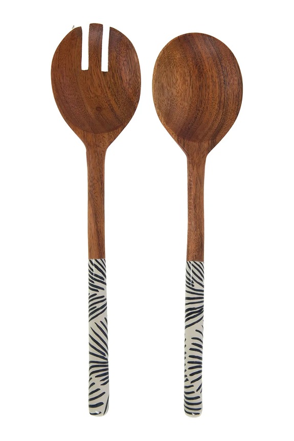home & lifestyle łyżki sałatkowe 30 cm 2-pack multicolor 169847