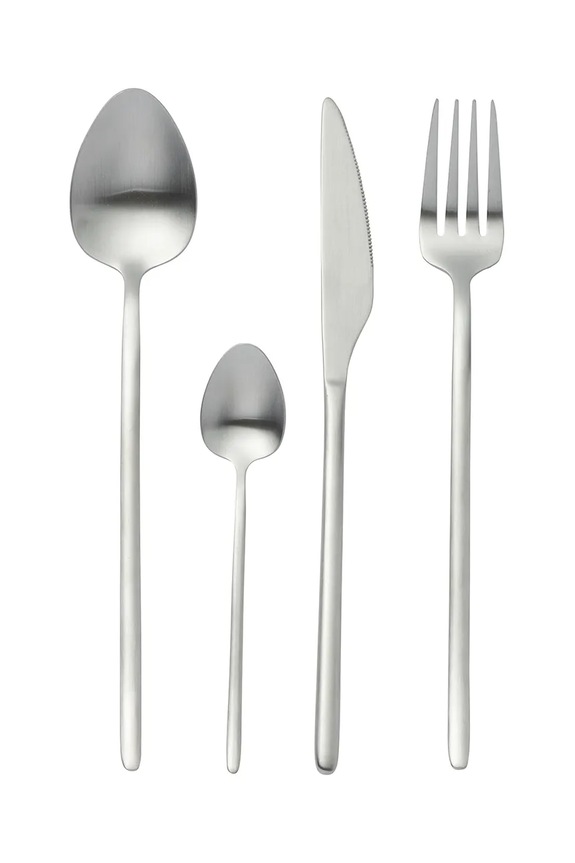 J-Line set de tacâmuri pentru 4 persoane 24-pack gri 49006.