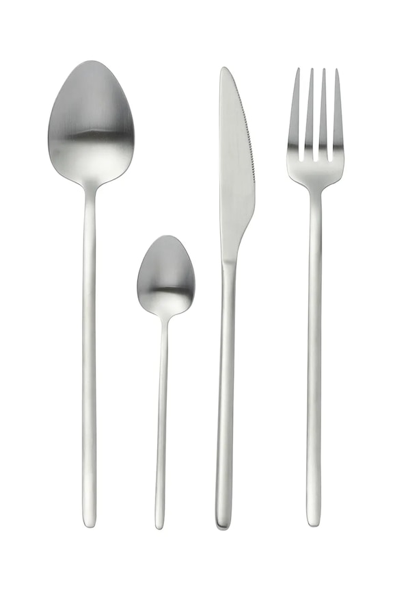 J-Line set de tacâmuri pentru 4 persoane 24-pack gri 49006.