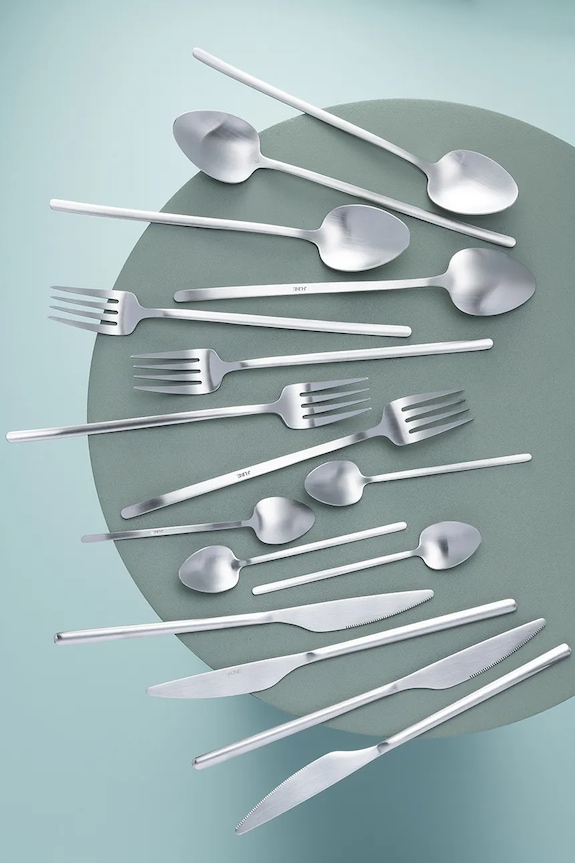J-Line set de tacâmuri pentru 4 persoane 24-pack gri 49006.