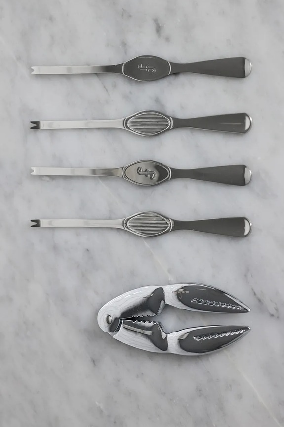 Σετ μαχαιριών για οστρακοειδή Sagaform Sivan 4-pack 5018406 γκρί AA00