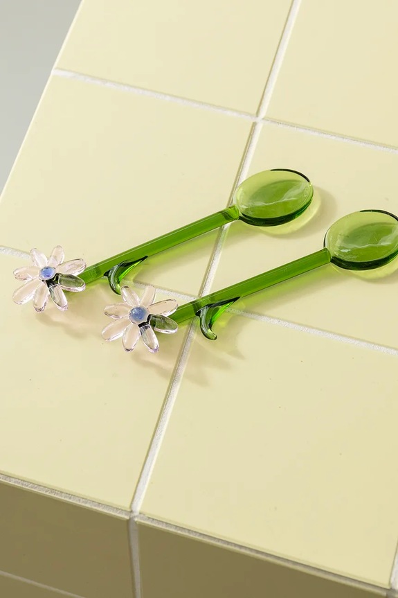 Kuhinja i bar Set žličica &k amsterdam flora pink 2-pack 2174.13 zelena