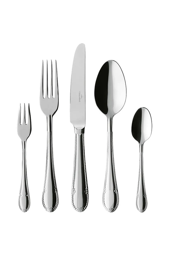 Villeroy & Boch komplet sztućców dla 6 os. Mademoiselle 30-pack szary 12.6359.9057