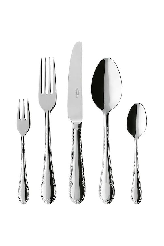 Villeroy & Boch komplet sztućców dla 6 os. Mademoiselle 30-pack szary 12.6359.9057