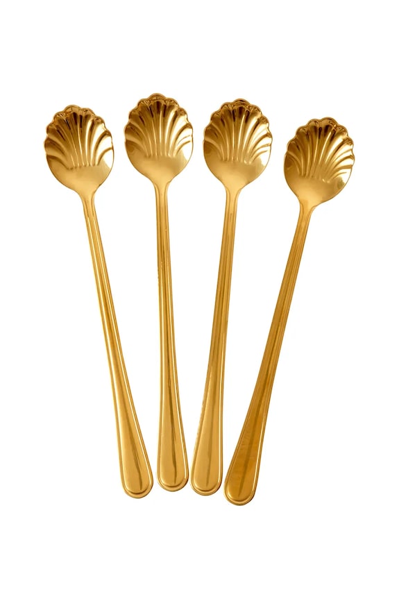 Set žličica Rice 19 cm 4-pack zlatna SHSPO.4ZLGOL