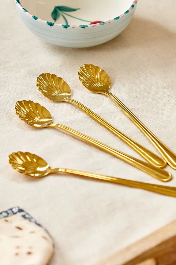 Kuhinja i bar Set žličica Rice 19 cm 4-pack SHSPO.4ZLGOL zlatna