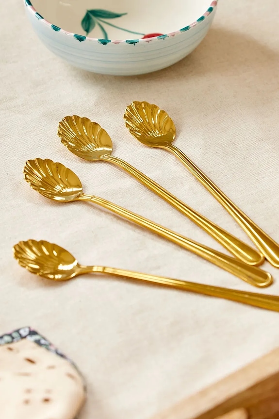 Kuhinja i bar Set žličica Rice 19 cm 4-pack SHSPO.4ZLGOL zlatna