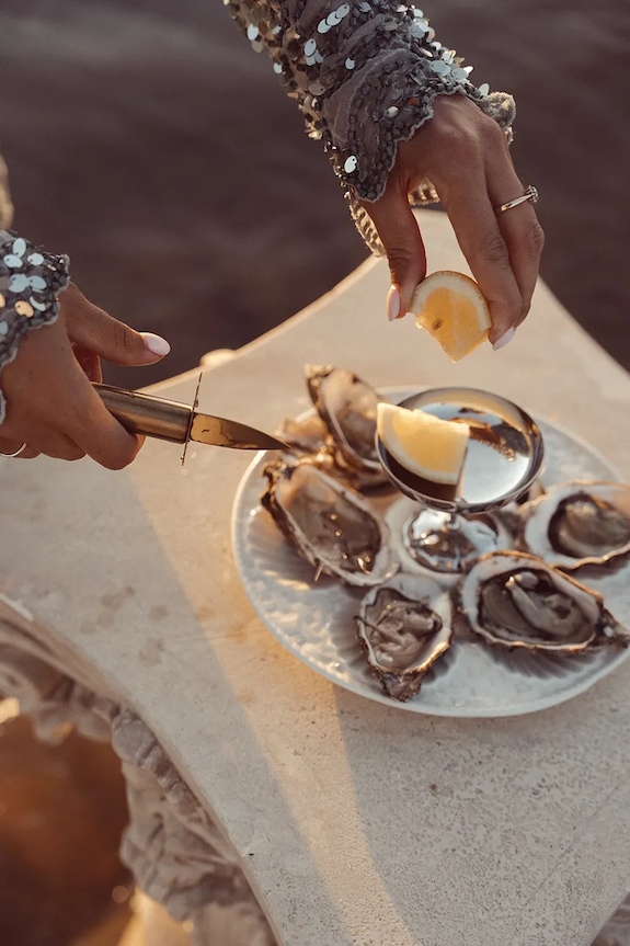 Ustricový nôž Maria el Mar Golden Oyster žltá 1225.