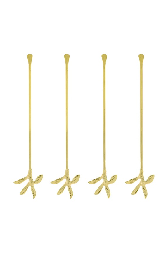 House Doctor mieszadełka do koktajli HDServe 4 x 19 cm 4-pack żółty 900001092