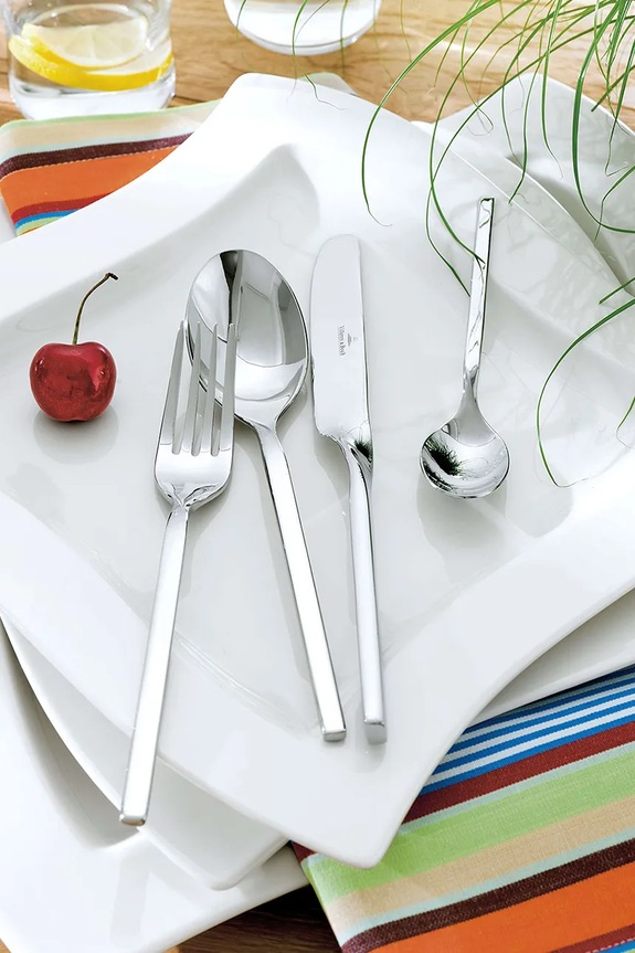 Villeroy & Boch komplet sztućców ze stali nierdzewnej 12.6338.9050 srebrny AA00