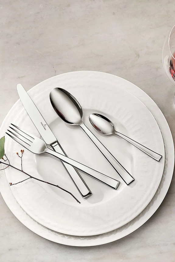 Villeroy & Boch komplet sztućców ze stali nierdzewnej 12.6350.9037 srebrny AA00