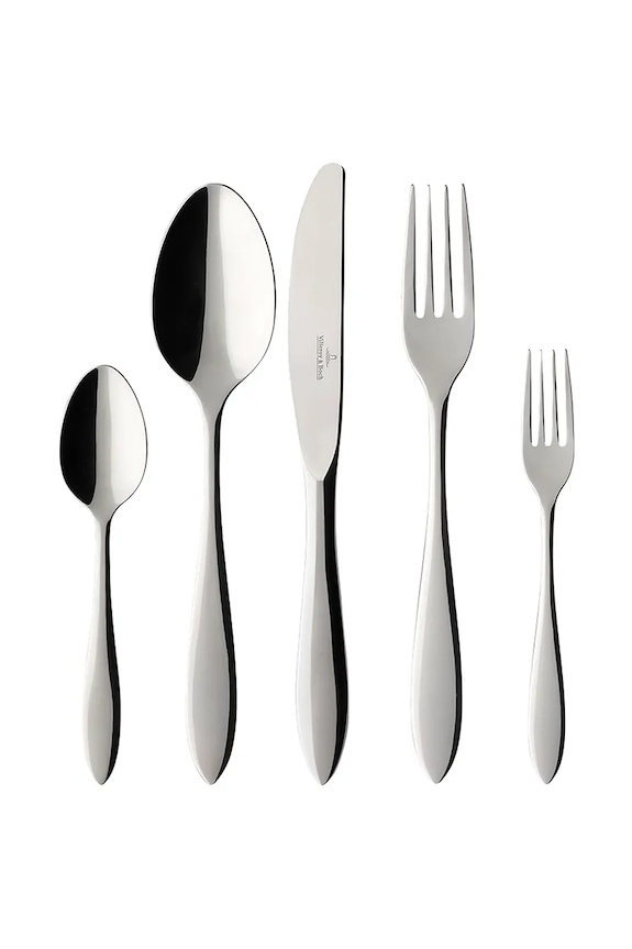 Villeroy & Boch komplet sztućców ze stali nierdzewnej srebrny 12.6394.9057