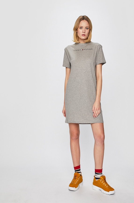 Tommy Hilfiger - Sukienka UW0UW01639 UW0UW01639 szary AA00