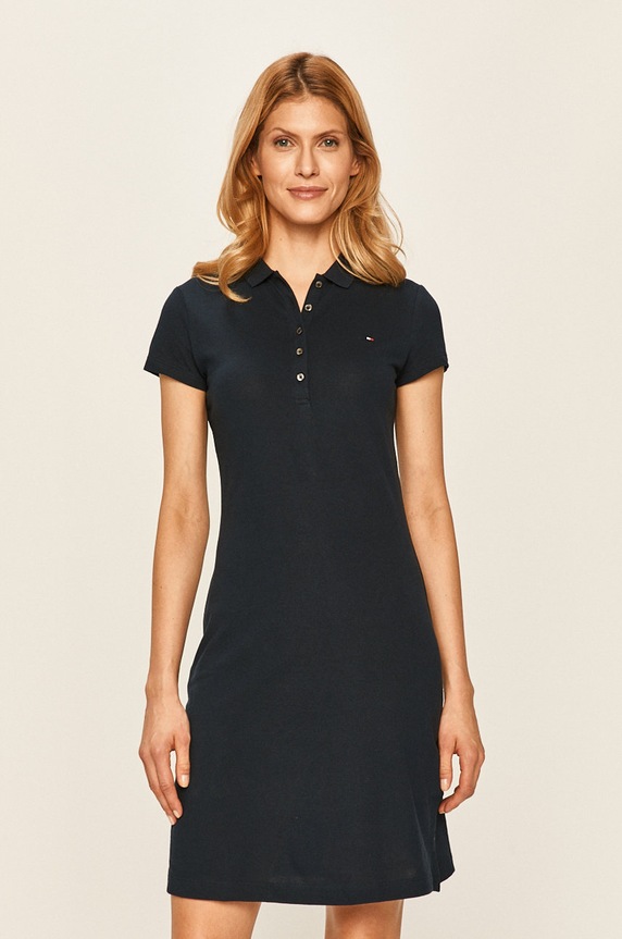 Tommy Hilfiger z elastanem granatowy WW0WW24973.NOS