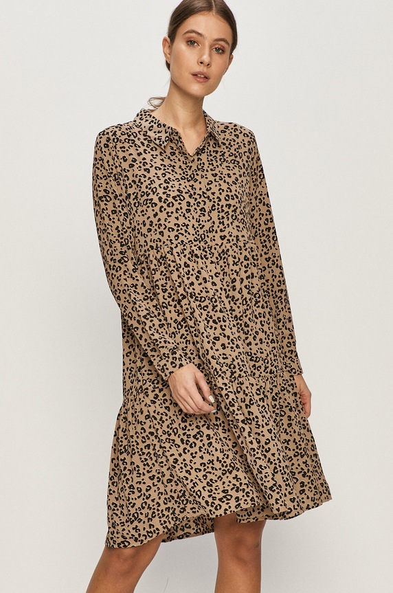 Jacqueline de Yong - Sukienka 15221987 beżowy AA00