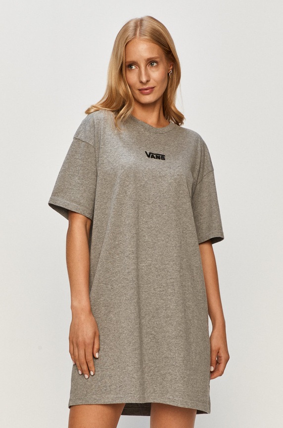 Vans - Φόρεμα βαμβάκι γκρί VN0A4RU2GRH1